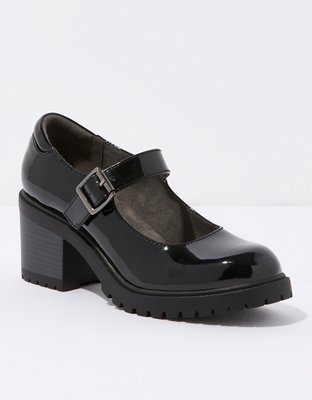 Shiny black mary online jane shoes