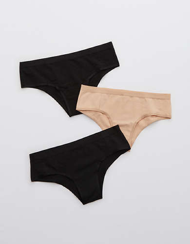 Aerie Cotton Elastic Cheeky Underwear 3-Pack