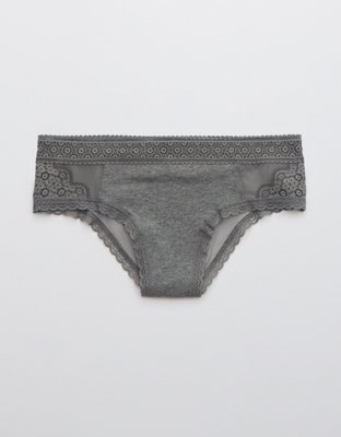 Aerie Queens Lace Mesh Cheeky Underwear
