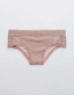 Aerie Queens Lace Mesh Cheeky Underwear