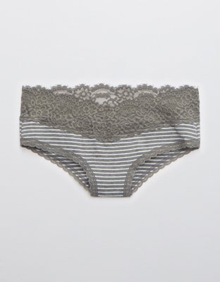 American Eagle Aerie 【 Smoothez No Show Logo Cheeky Underwear 