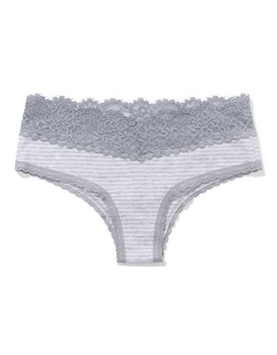 Aerie Cotton Eyelash Lace Cheeky Underwear