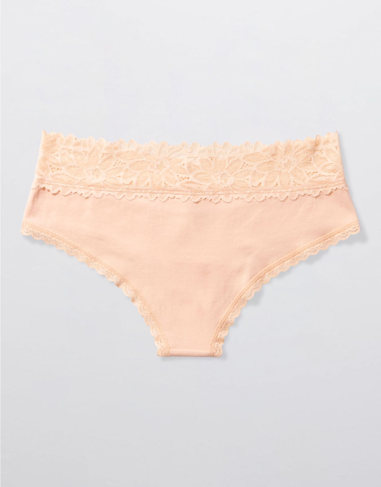 Aerie Cotton Sunkissed Lace Cheeky Underwear