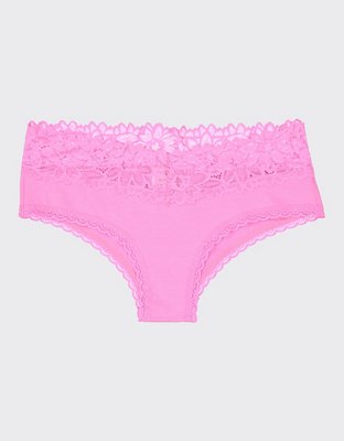 SMOOTHEZ Microfiber Lace Cheeky Underwear