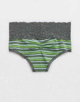 Aerie Candy Lace Cotton Cheeky Underwear