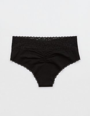 Superchill Vintage Lace Cotton Cheeky Underwear