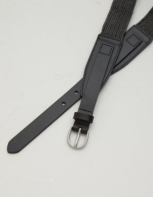 Ceinture en cuir et raphia haut de gamme AE77