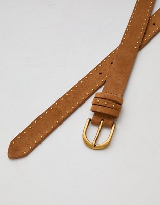 Ceinture en suède cloutée haut de gamme AE77