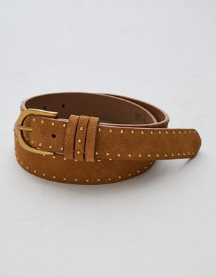 Ceinture en suède cloutée haut de gamme AE77