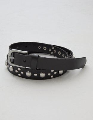AE77 Premium Leather Studded Belt | American Eagle display picture 1