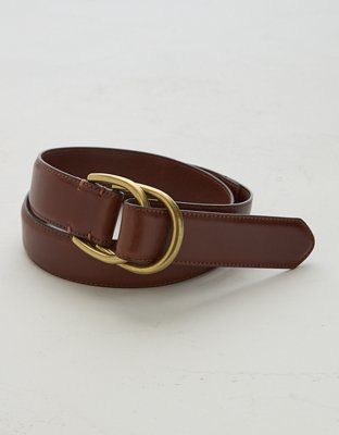 AE77 Premium Leather D-Ring Belt