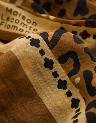 Женский шарф-парео American Eagle Maison Lecomte Large Léo, Camel, цвет: Верблюжий — фото 2