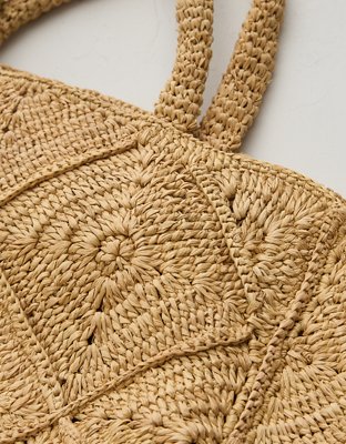 Zanatany Concepts Nico Raffia Tote Bag