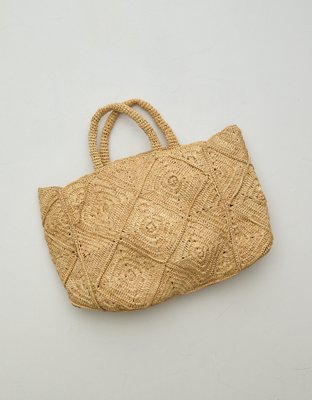 Zanatany Concepts Nico Raffia Tote Bag
