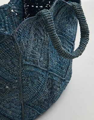 Zanatany Concepts Nico Raffia Tote Bag
