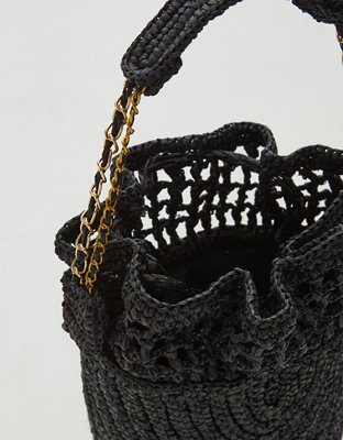 Zanatany Concepts Buckety Raffia Bag