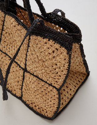 Zanatany Concepts Carrey Raffia Tote Bag