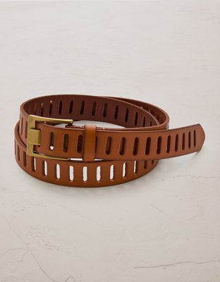 AE77 Perforated Leather Belt from American Eagle - $78