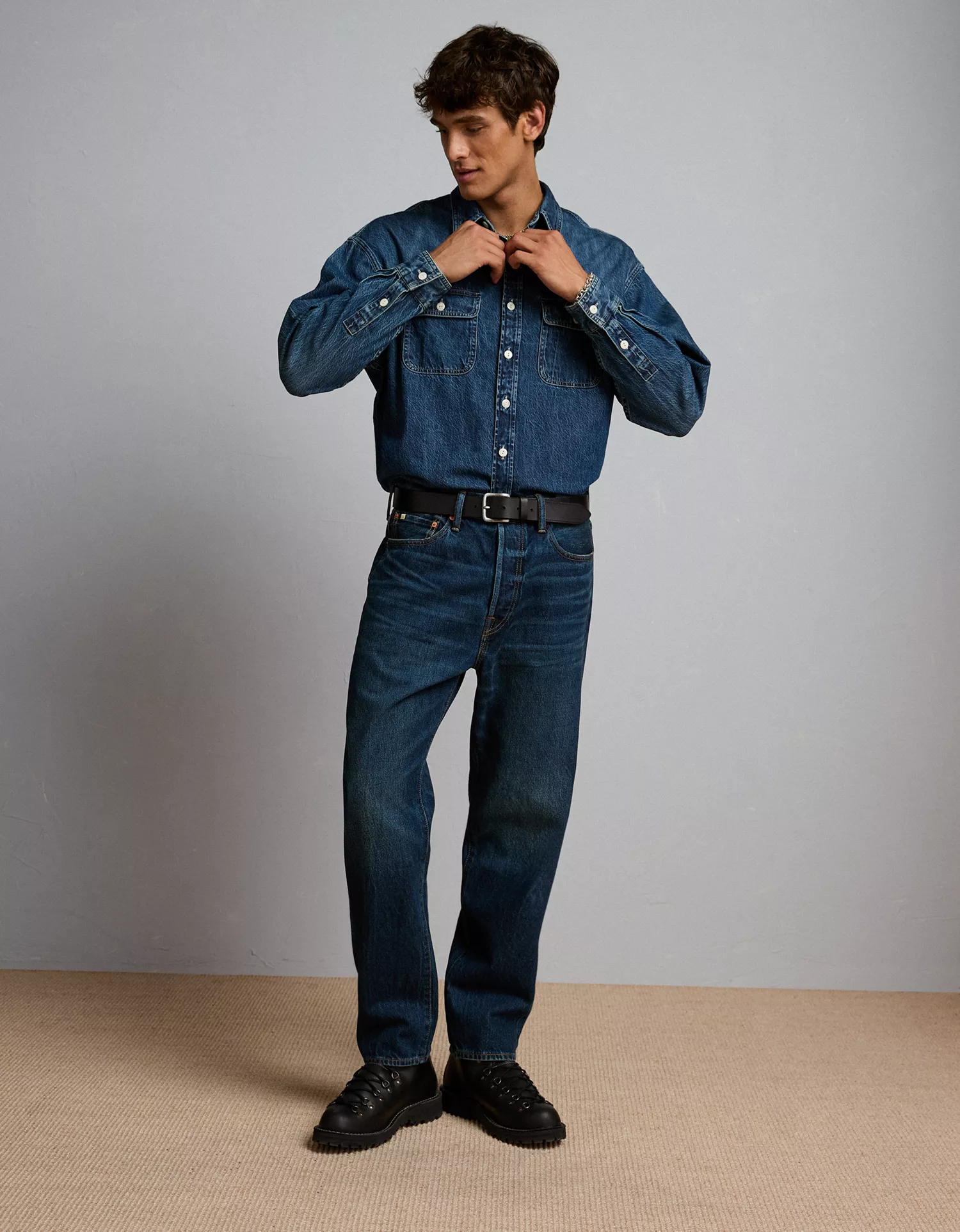 AE77 Premium Denim Workshirt