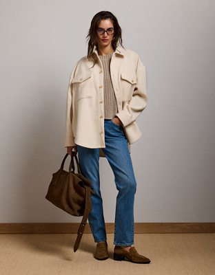 AE77 Oversized Shacket