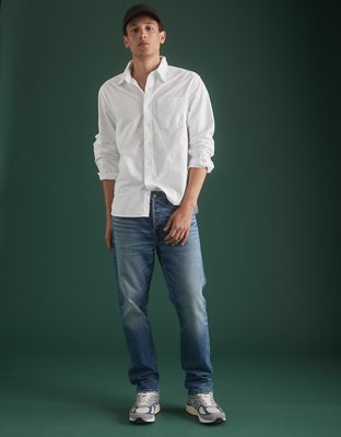 Jeans blancos para hombre rasgados