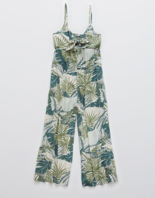 aerie tie front jumpsuit