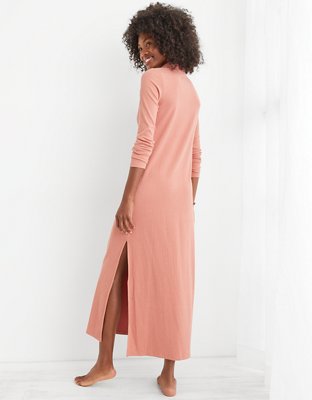 Aerie Ribbed Polo Midi Dress