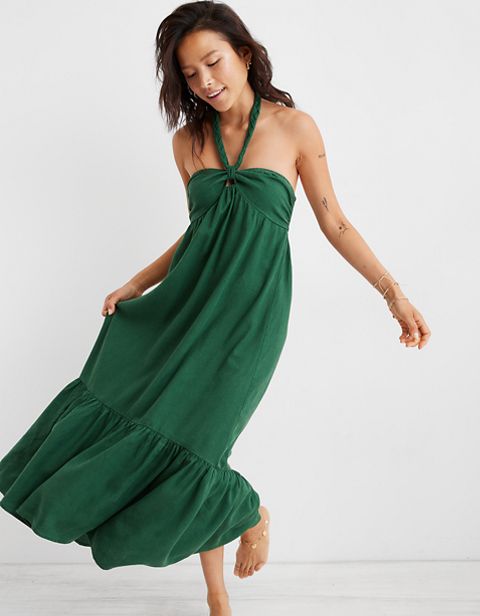 Aerie High Low Halter Maxi Sundress