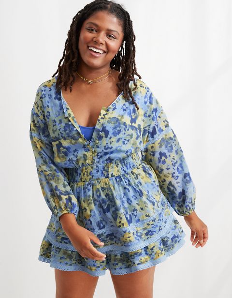 Aerie Rock 'n' Ruffle Mini Sundress
