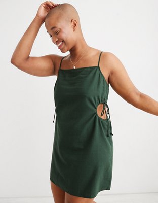 aerie puff sleeve mini dress Aerie Puff Sleeve Mini Dress