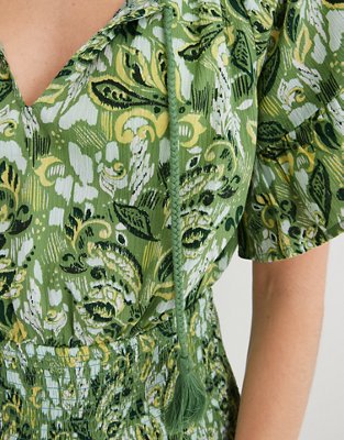 Aerie Smocked Waist Mini Sundress