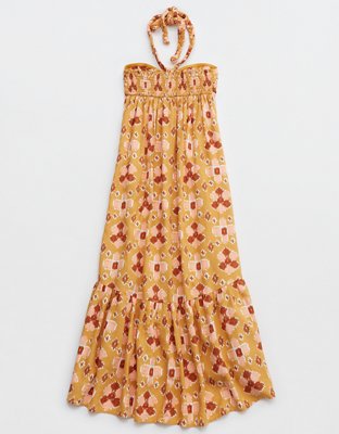 Aerie High Low Halter Maxi Sundress