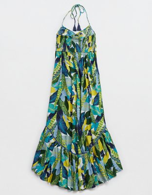 Aerie Halter Beach Maxi Sundress
