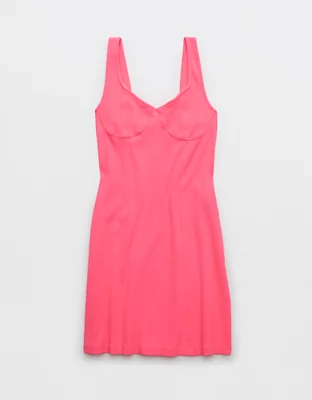 Aerie Corset Ribbed Mini Dress