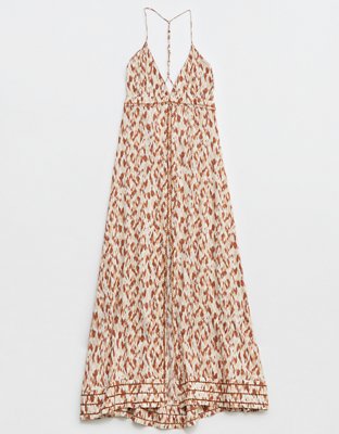 Aerie Vestido Maxi con Tajo en el Frente