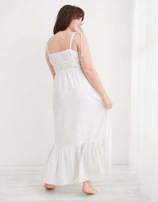 Aerie Button Front Maxi Dress