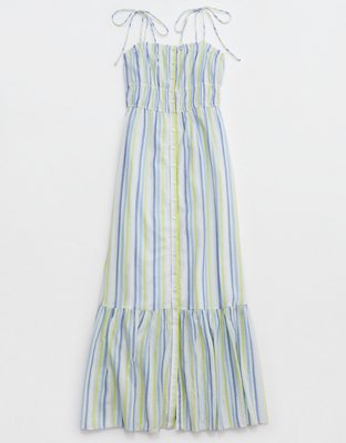 Aerie Vestido maxi con botones en el frente