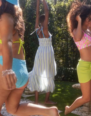 Женские платья Aerie Button Front Maxi Dress — фото 2