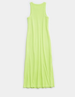 Aerie High Neck Ribbed Midi Dress