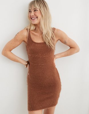 Fuzzy sweater hot sale dress