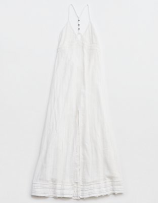 Aerie Vestido Maxi con Tajo en el Frente