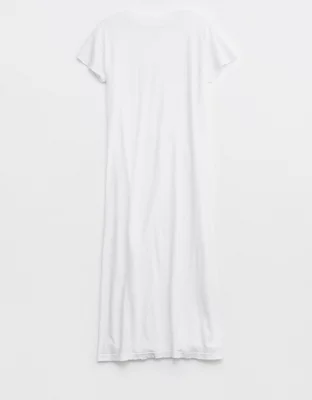 Aerie Extreme V Neck Boyfriend TShirt Midi Dress