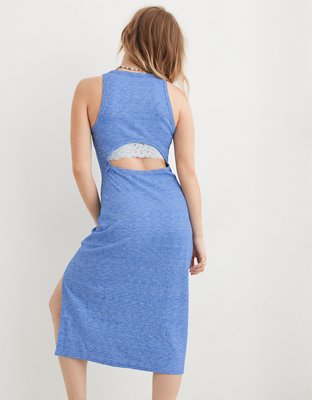 Aerie Open Back Midi Dress