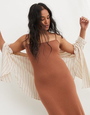 Shop Aerie Smocked Midi Dress online