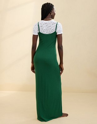 Aerie Real Soft Stretch Bodycon Maxi Dress