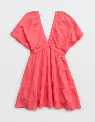 Aerie Pool-To-Party Flutter Sleeve Dress