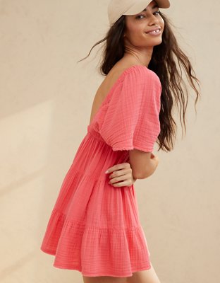 Женские платья Aerie Pool-To-Party Flutter Sleeve Dress — фото 5
