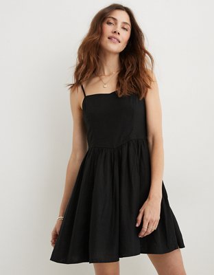 Shape Black Vinyl Bandeau Mini Dress, Shape