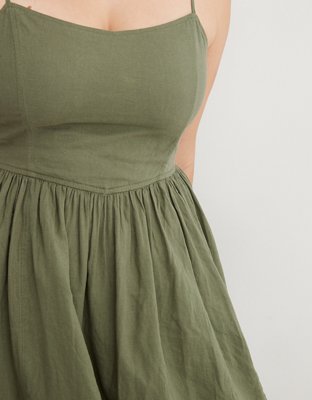 Aerie Love Of Linen Blend Mini Dress | Aerie