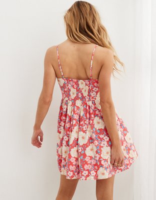 Aerie Love Of Linen Blend Mini Dress